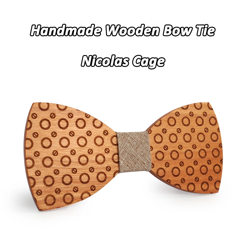 Mahoosive 2017necktie Bowtie Butterfly Gravata Ties For Men Dot Handmade Wood Bow ties boda corbatas mens ties 27