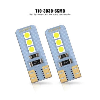 AUTBIC 2PCS Car T10 LED W5W 194 Light Bulbs 12V 6SMD White Crystal Blue Auto Interior Dome Reading Lamp LED License Plate Lights
AUTBIC 2PCS Car T10 LED W5W 194 Light Bulbs 12V 6SMD White Crystal Blue Auto Interior Dome Reading Lamp LED License Plate Lights