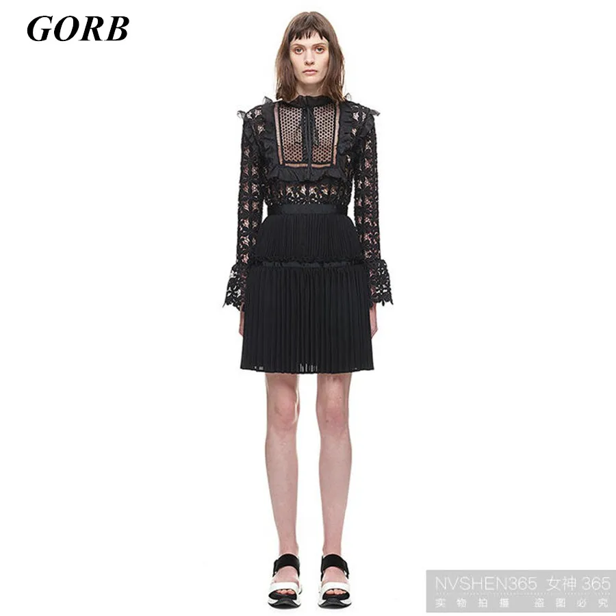 GORB 2019 Spring High-end Designer Brand Runway Self Portrait Dress Long Sleeve Lace Patchwork Hollow Out Female Party Dresses
GORB 2019 Spring High-end Designer Brand Runway Self Portrait Dress Long Sleeve Lace Patchwork Hollow Out Female Party Dresses