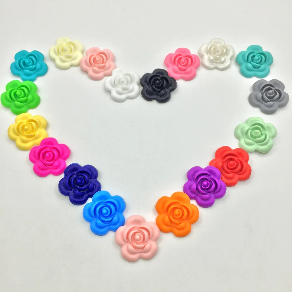 Silicone Flwoer Beads (40mm Rose) Loose Teething Baby Chew Jewelry Teething Necklace Teether Toy Wholesales New Food Grade beads
Silicone Flwoer Beads (40mm Rose) Loose Teething Baby Chew Jewelry Teething Necklace Teether Toy Wholesales New Food Grade beads