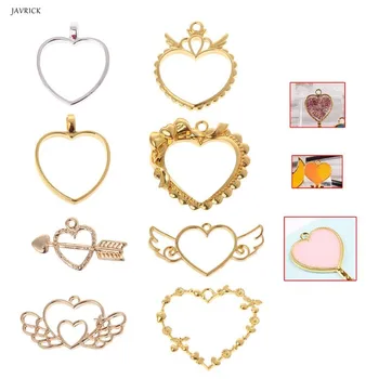 8 Pcs/Set DIY Epoxy Resin Crafts Heart Shape Frame Metal Unique Charms Jewelry Necklace Pendant Holder Bezel Handmade
8 Pcs/Set DIY Epoxy Resin Crafts Heart Shape Frame Metal Unique Charms Jewelry Necklace Pendant Holder Bezel Handmade
