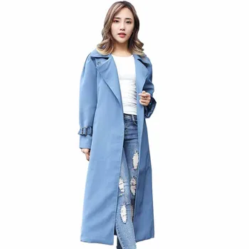 Fashion trench coat women Plus size XXL-5XL Spring autumn 2019 No button long Windbreaker female belt Casual tops trench G134
Fashion trench coat women Plus size XXL-5XL Spring autumn 2019 No button long Windbreaker female belt Casual tops trench G134