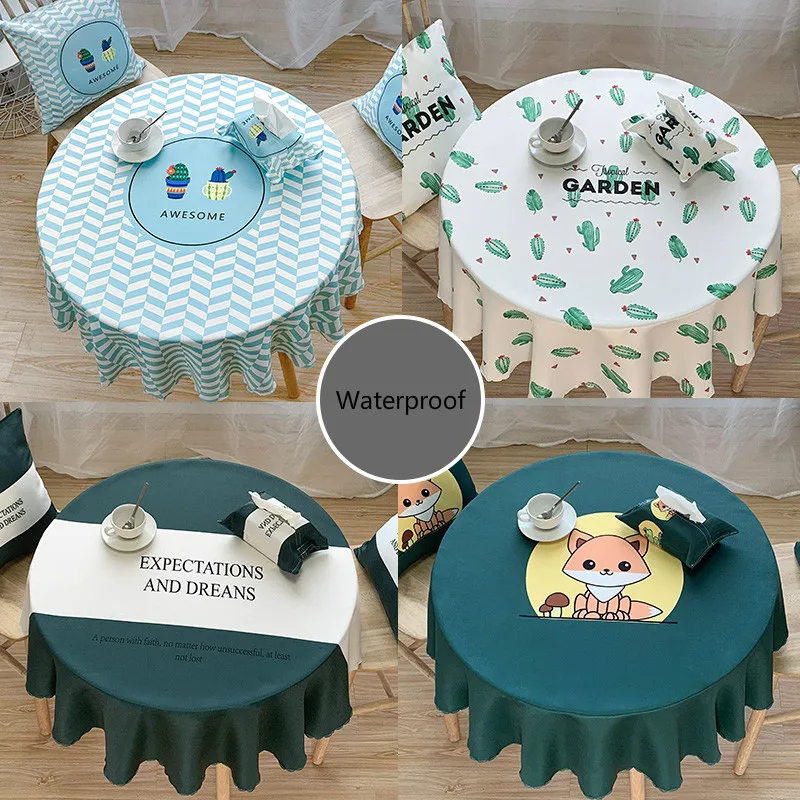 Round Tablecloth Nordic Waterproof Table Cloth Velvet Linen Round Table Cover for Wedding/party Decor Dinning Table Table Cloth
Round Tablecloth Nordic Waterproof Table Cloth Velvet Linen Round Table Cover for Wedding/party Decor Dinning Table Table Cloth