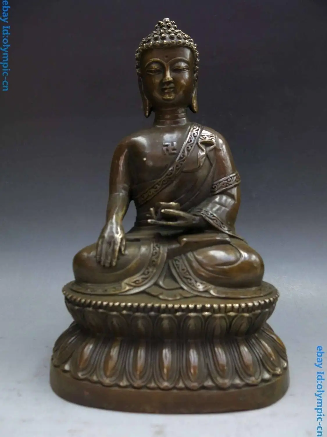 DS 9" China brass copper fine Buddhism apothecary Medicine Buddha Sculpture Statue
DS 9" China brass copper fine Buddhism apothecary Medicine Buddha Sculpture Statue