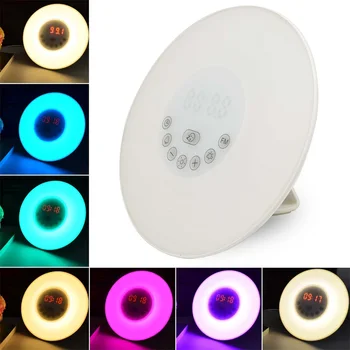 DC5V Novelty Sunrise LED Light Alarm Clock LED Night Light Digital Radio FM RGB Light For Bedroom Wake Up Lamp
DC5V Novelty Sunrise LED Light Alarm Clock LED Night Light Digital Radio FM RGB Light For Bedroom Wake Up Lamp