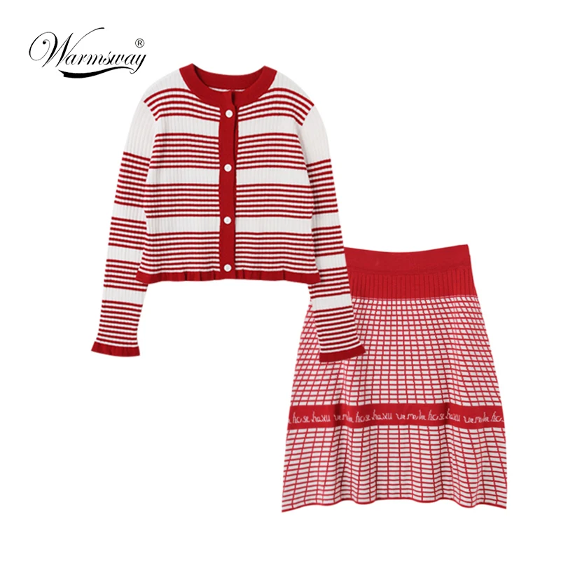 Runway 2 piece Set Women Striped Patchwork Ruffles Single Breasted Designer Knit Cardigan Mini Skirt Suit Outfit tracksuit C-184
Runway 2 piece Set Women Striped Patchwork Ruffles Single Breasted Designer Knit Cardigan Mini Skirt Suit Outfit tracksuit C-184