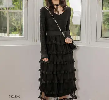 European style 2019 New arrivals summer Spring fashion women clothes temperament patchwork mesh vintage dress T3028
European style 2019 New arrivals summer Spring fashion women clothes temperament patchwork mesh vintage dress T3028