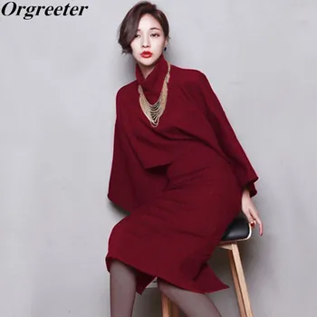 Office Lady Formal Wool blend Crop top and Skirt Sets Solid Black Red wine Gray Turtleneck Tops + Bodycon Split Pencil Skirt Set
Office Lady Formal Wool blend Crop top and Skirt Sets Solid Black Red wine Gray Turtleneck Tops + Bodycon Split Pencil Skirt Set