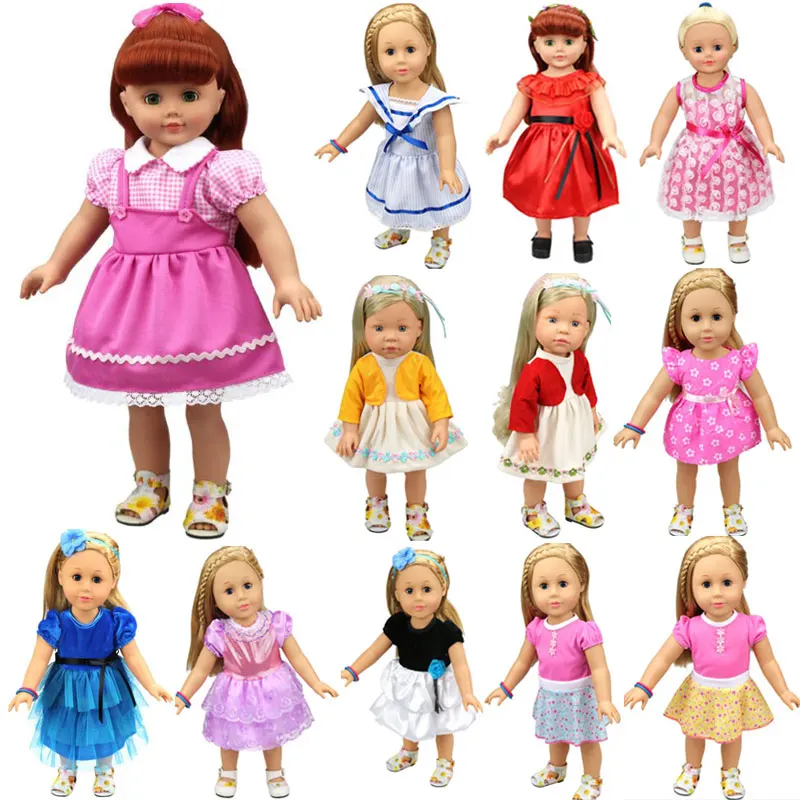 15 Colors Princess Dress Doll Clothes Fit 43cm Baby Doll Clothes Accessories For 18 inch Girl Doll Dress
15 Colors Princess Dress Doll Clothes Fit 43cm Baby Doll Clothes Accessories For 18 inch Girl Doll Dress