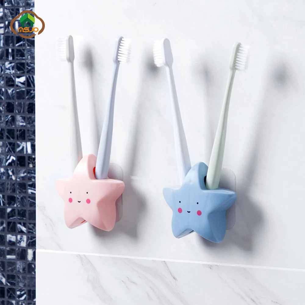 MSJO Kids Tooth Brush Lovely Cartoon Holder Wall Storage Bathroom Accessories Home Decor Star Children Toothbrush Holder Stand
MSJO Kids Tooth Brush Lovely Cartoon Holder Wall Storage Bathroom Accessories Home Decor Star Children Toothbrush Holder Stand