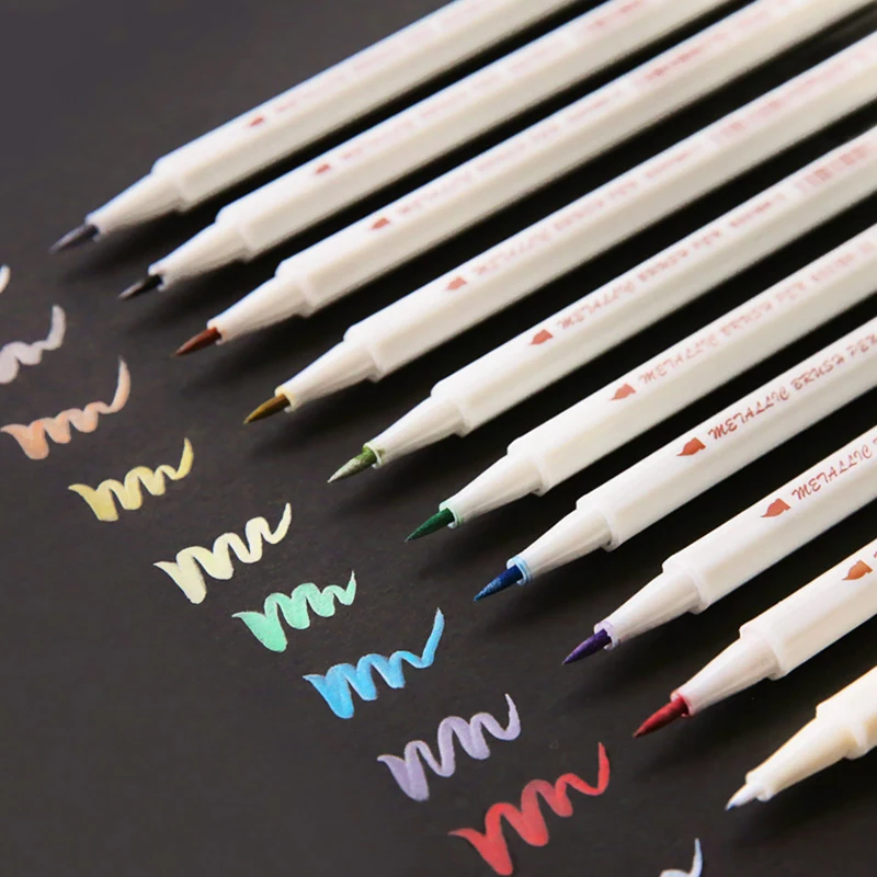 STA 10 Farben Metallischen Marker Stift DIY Scrapbooking Handwerk Weichen Pinsel Stift Art Pen Fur Schreibwaren Schule liefert
STA 10 Farben Metallischen Marker Stift DIY Scrapbooking Handwerk Weichen Pinsel Stift Art Pen Fur Schreibwaren Schule liefert