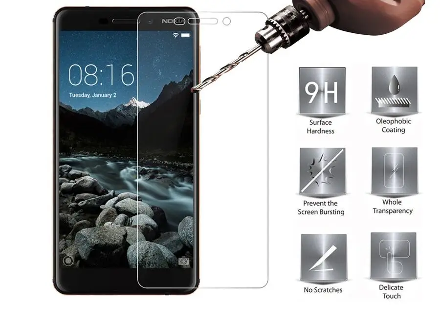 2Pack/Lot Original Tempered Glass for Nokia 6.1 Screen Protector For Nokia 6 2018 glass Premium Protective Toughened
2Pack/Lot Original Tempered Glass for Nokia 6.1 Screen Protector For Nokia 6 2018 glass Premium Protective Toughened