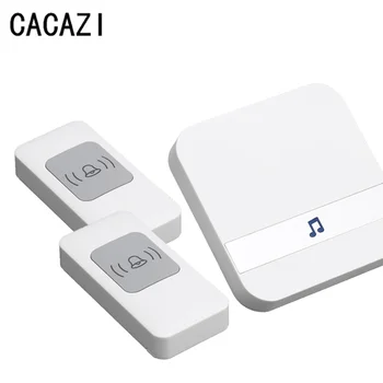 CACAZI 2017 NEW Wireless Doorbell Remote Control Electric Doorbells Waterproof US Plug LED Door Bell With 1 Button 2 Receives
CACAZI 2017 NEW Wireless Doorbell Remote Control Electric Doorbells Waterproof US Plug LED Door Bell With 1 Button 2 Receives