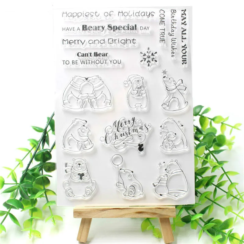 VUAWRTG Winter Bear Transparent Clear Silicone Stamp or Metal Cutting Die for DIY scrapbooking/Card Making
VUAWRTG Winter Bear Transparent Clear Silicone Stamp or Metal Cutting Die for DIY scrapbooking/Card Making