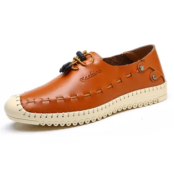 Fashion Nice New Arrival Men Flats Handmade Sewing Soft Breathable Cowhide Anti-Skidding Rubber Sole Male Loafers Shoes
Fashion Nice New Arrival Men Flats Handmade Sewing Soft Breathable Cowhide Anti-Skidding Rubber Sole Male Loafers Shoes