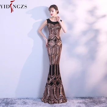 YIDINGZS New Arrive Sequins Long Evening Dress Stretch Geometric Pattern Formal Party Dress Gold/Sliver
YIDINGZS New Arrive Sequins Long Evening Dress Stretch Geometric Pattern Formal Party Dress Gold/Sliver