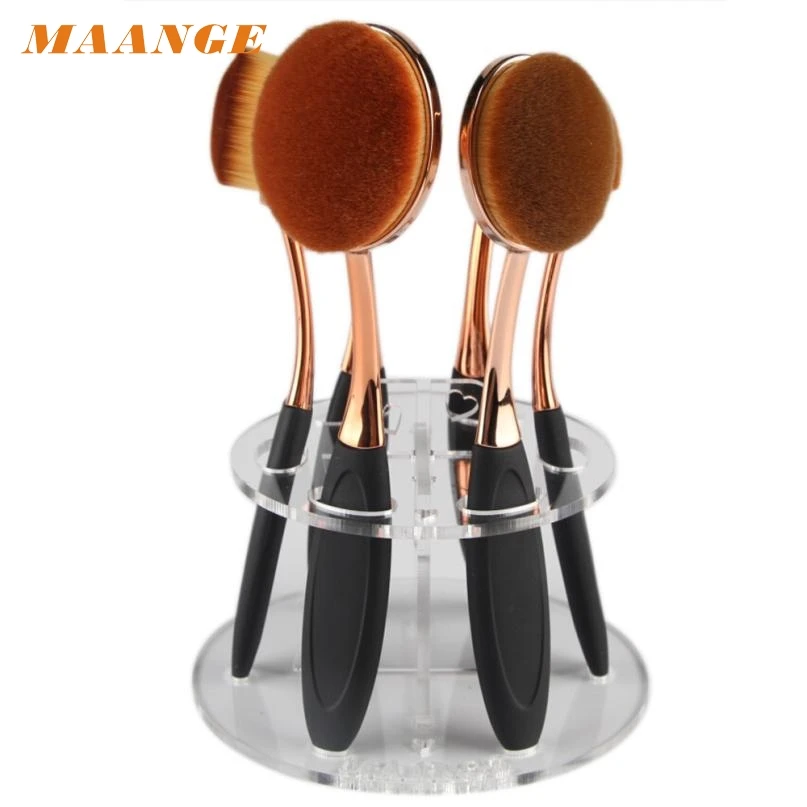 6 Hole Oval Makeup Brush Holder Drying Rack Organizer Cosmetic Shelf Tool for MAANGE Brand Levert Dropship feb23
6 Hole Oval Makeup Brush Holder Drying Rack Organizer Cosmetic Shelf Tool for MAANGE Brand Levert Dropship feb23