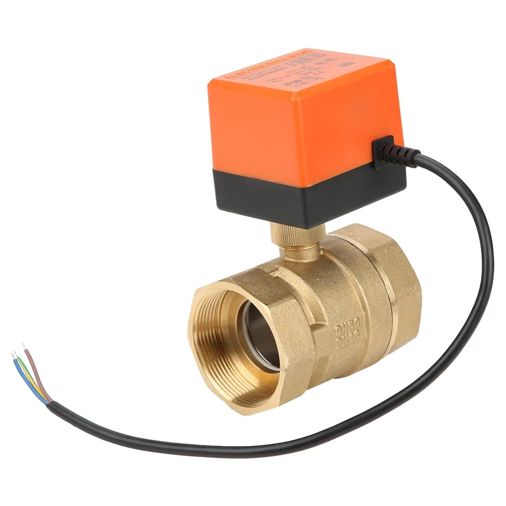AC 220V G2 DN50 2-Way 3-Wire 2-Point Control Brass Electrical Motorized Ball Valve
AC 220V G2 DN50 2-Way 3-Wire 2-Point Control Brass Electrical Motorized Ball Valve