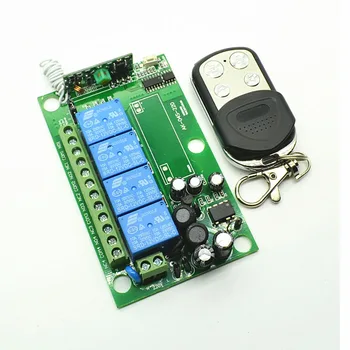 AC 85v~250V 110V 220V 4CH 10A RF Wireless Remote Control Switch System teleswitch relay Receiver Smart Home Switch
AC 85v~250V 110V 220V 4CH 10A RF Wireless Remote Control Switch System teleswitch relay Receiver Smart Home Switch