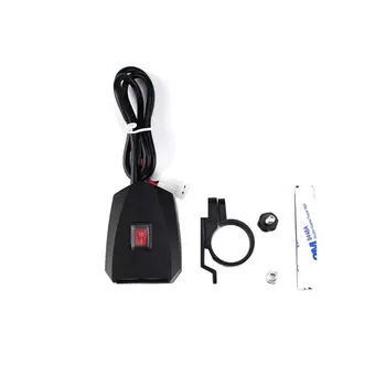 10V-80V Waterproof Electric Bicycle Motorcycle Handlebar Dual USB Charger Power Adapter With ON OFF Switch for Mobile Phone GPS
10V-80V Waterproof Electric Bicycle Motorcycle Handlebar Dual USB Charger Power Adapter With ON OFF Switch for Mobile Phone GPS