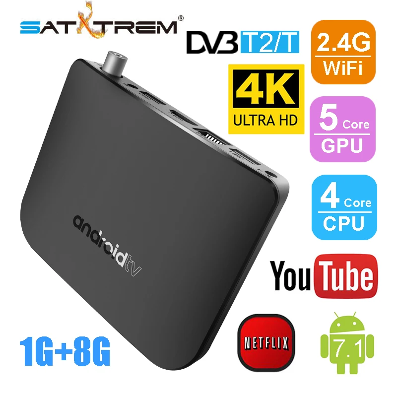 Satxtrem Mecool M8S Plus DVB T2/T 1G 8G Combo Android TV Box Amlogic S905D Quad Core Set top Box WiFi 4K HD 1080p Media Player
Satxtrem Mecool M8S Plus DVB T2/T 1G 8G Combo Android TV Box Amlogic S905D Quad Core Set top Box WiFi 4K HD 1080p Media Player