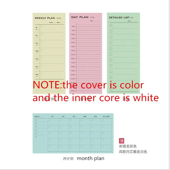 Mini Daily/Weekly/Monthly Plan Detailed list notepad memo pad paper sticky note notepad stationery school supply Escolar
Mini Daily/Weekly/Monthly Plan Detailed list notepad memo pad paper sticky note notepad stationery school supply Escolar