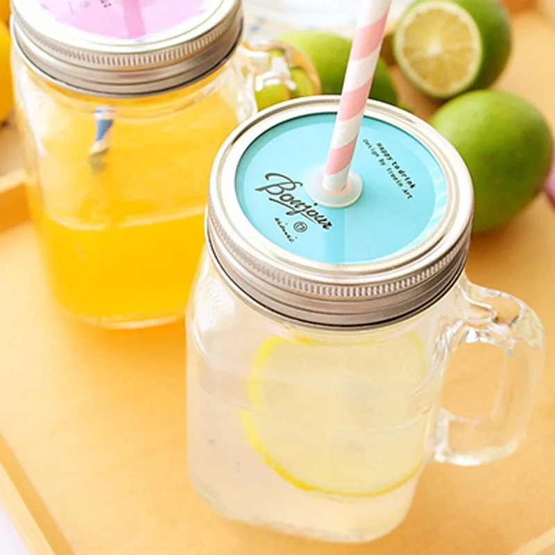 450MLGlass storage bottle Mason Jar glass cup mug with cover beverage mug with lid straw juice bottle with handle storage bottle
450MLGlass storage bottle Mason Jar glass cup mug with cover beverage mug with lid straw juice bottle with handle storage bottle