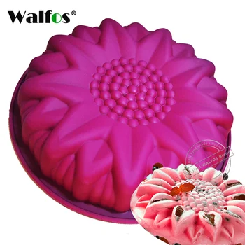 WALFOS big silicone cake mold dessert mold large sunflower Flower Ring Shape Muffin Mousse Bakeware Cakes Pan Tray
WALFOS big silicone cake mold dessert mold large sunflower Flower Ring Shape Muffin Mousse Bakeware Cakes Pan Tray