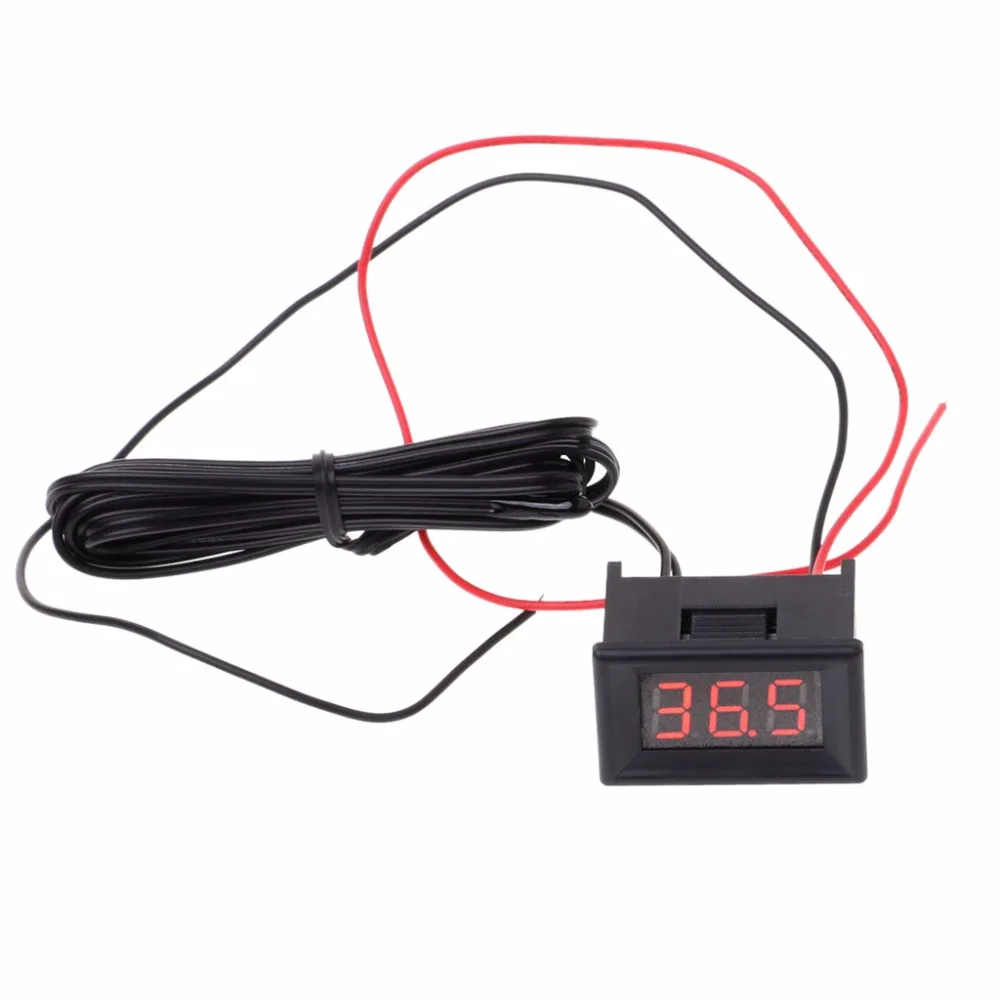 DC4.0 ~ 30V LED Digital Thermometer Car Probe Fridge Freezer Temperature -40~120 Celsius DIY Thermostat
DC4.0 ~ 30V LED Digital Thermometer Car Probe Fridge Freezer Temperature -40~120 Celsius DIY Thermostat