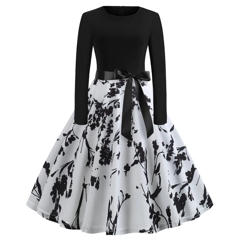 50s 60s Retro Vintage Dress Robes Rockabilly Women Elegant Floral Print Long Sleeve Party Dresses Casual Female Vestidos
50s 60s Retro Vintage Dress Robes Rockabilly Women Elegant Floral Print Long Sleeve Party Dresses Casual Female Vestidos