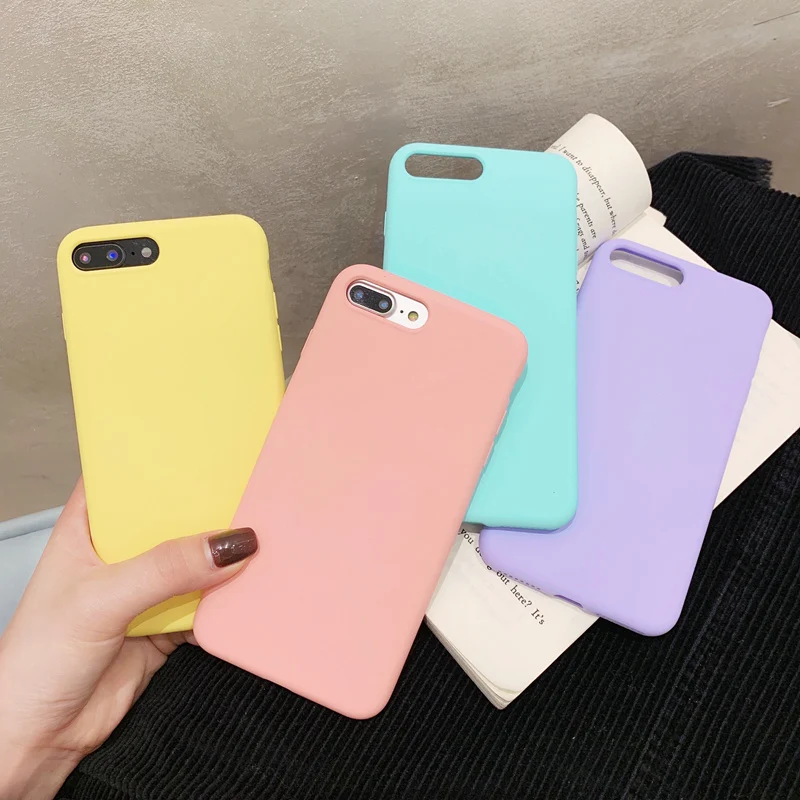 Solid Candy Color Phone Case For iPhone 11 Pro Max 6 6S 7 8 Plus Matte Silicone Case for iPhone XS Max XR X iPhone11 Soft Cover
Solid Candy Color Phone Case For iPhone 11 Pro Max 6 6S 7 8 Plus Matte Silicone Case for iPhone XS Max XR X iPhone11 Soft Cover