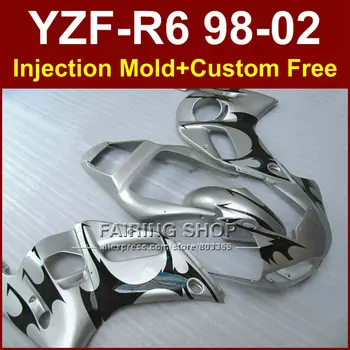 QT8D New free custom fairing for YAMAHA YZF R6 98-02 YZF R6 silver fairing kit 1998 1999 2000 2001 2002 fairing parts OD7E
QT8D New free custom fairing for YAMAHA YZF R6 98-02 YZF R6 silver fairing kit 1998 1999 2000 2001 2002 fairing parts OD7E