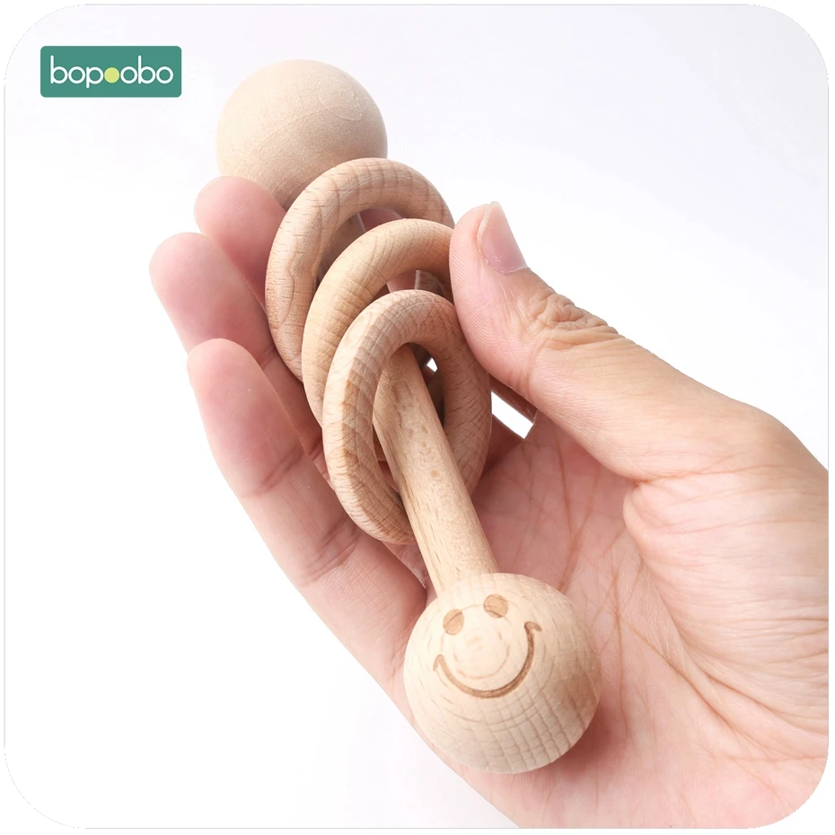 Bopoobo 1PC Baby Toys Beech Wood Smiley face Teething Wooden Ring Can Chew Beads Play Gym Montessori Toys Baby Rattles
Bopoobo 1PC Baby Toys Beech Wood Smiley face Teething Wooden Ring Can Chew Beads Play Gym Montessori Toys Baby Rattles