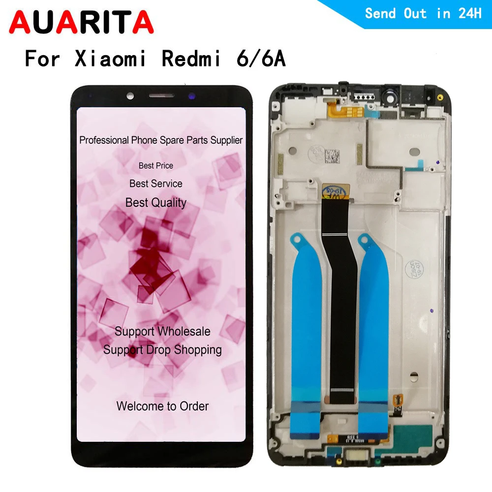 for xiaomi redmi 6 6A redmi6 redmi6A LCD Display Touch panel front outer glass Screen Digitizer with frame Assembly Replacement
for xiaomi redmi 6 6A redmi6 redmi6A LCD Display Touch panel front outer glass Screen Digitizer with frame Assembly Replacement