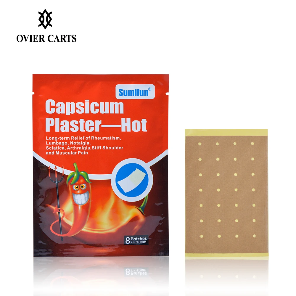 8Pcs Chilli Pain Patches Chinese Medical Hot Capsicum Plaster For Neck Back Joints Pain Relieving Strain Muscle Health Care
8Pcs Chilli Pain Patches Chinese Medical Hot Capsicum Plaster For Neck Back Joints Pain Relieving Strain Muscle Health Care