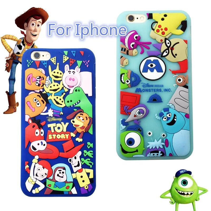 

Cartoon Toy Story For iPhone 6 6P 7 7P X Cute Monsters Soft Silicone Phone Case 5S 8 8P XS Max Xr