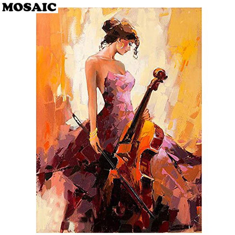DIY square Diamond Painting Kits for Adults Full Drill Cross Stitch Oil Painting Violin Woman Home Decoration
DIY square Diamond Painting Kits for Adults Full Drill Cross Stitch Oil Painting Violin Woman Home Decoration