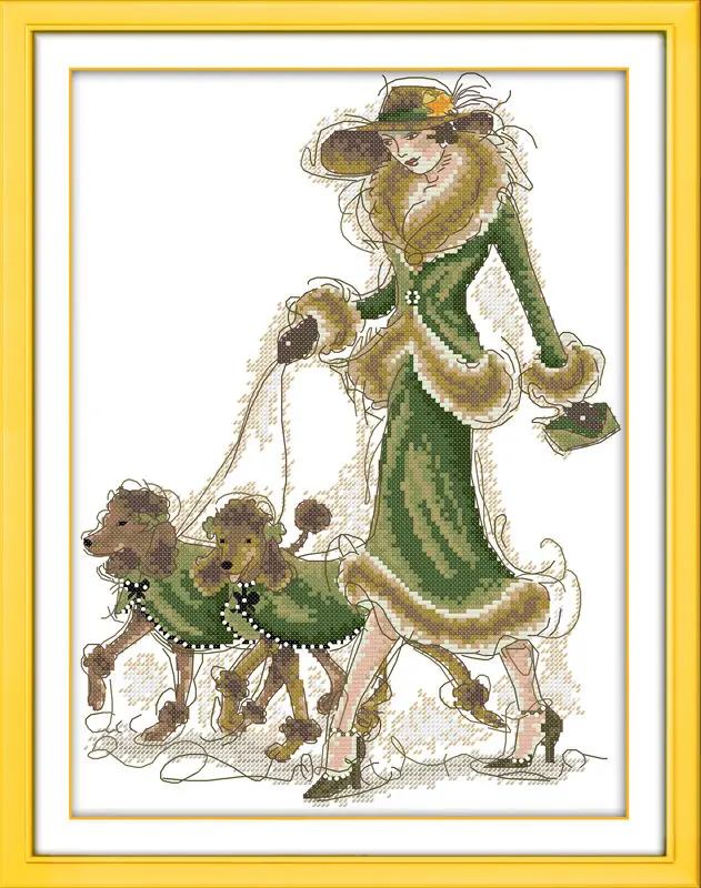 Lady and dogs Printed on Canvas DMC Counted Chinese Cross Stitch Kits printed Cross-stitch set Embroidery Needlework
Lady and dogs Printed on Canvas DMC Counted Chinese Cross Stitch Kits printed Cross-stitch set Embroidery Needlework