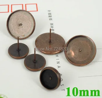 10mm Vintage Antique Copper Plated Blank Earrings Bases Round Bezel Tray Cabochon Stud Earrings post Settings Findings Wholesale
10mm Vintage Antique Copper Plated Blank Earrings Bases Round Bezel Tray Cabochon Stud Earrings post Settings Findings Wholesale
