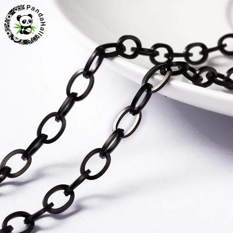 pandahall 7x4x0.8mm 304 Stainless Steel Cable Chains for Necklace Bracelet Jewelry DIY Making about 10m/roll
pandahall 7x4x0.8mm 304 Stainless Steel Cable Chains for Necklace Bracelet Jewelry DIY Making about 10m/roll