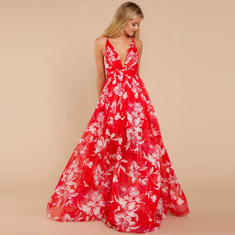 Boho Flower Print Big Swing Femme Maxi Dress Sexy Deep V Neck Lace Up Longo Dresses Vintage Back Cross Bandage Summer Vestidos
Boho Flower Print Big Swing Femme Maxi Dress Sexy Deep V Neck Lace Up Longo Dresses Vintage Back Cross Bandage Summer Vestidos