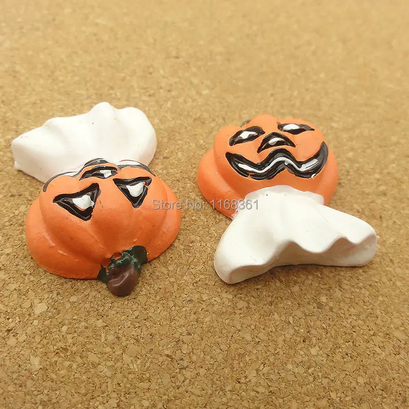 1pcs/lot resin flat back Halloween cloud pumkin 25mm Cabochons Hair Bow Center DIY Christmas decration C115-8