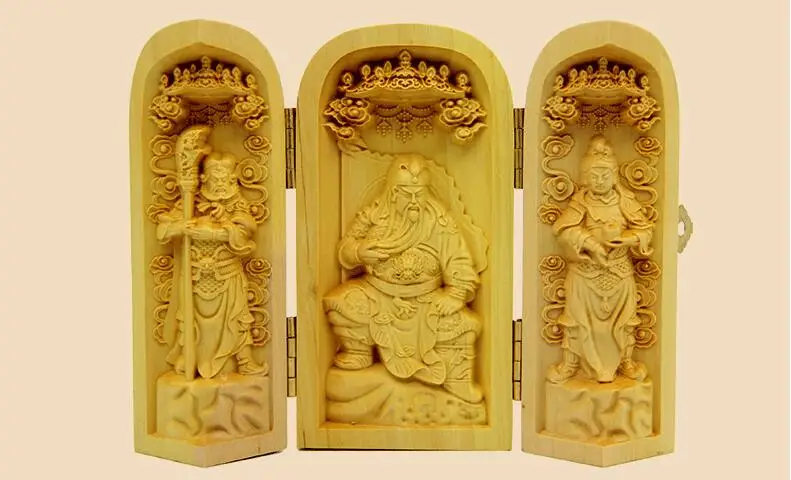 Boxwood carving decorative ornaments Home Furnishing folding box Fortuna Wu
Boxwood carving decorative ornaments Home Furnishing folding box Fortuna Wu