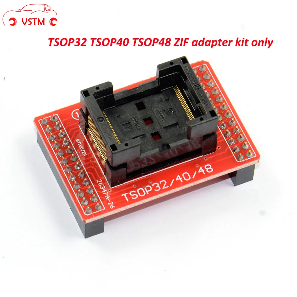 VSTM 2018 Best Price TSOP32 TSOP40 TSOP48 ZIF adapter kit only for MiniPro TL866 TL866A TL866CS
VSTM 2018 Best Price TSOP32 TSOP40 TSOP48 ZIF adapter kit only for MiniPro TL866 TL866A TL866CS