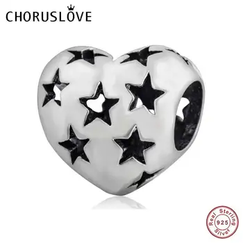 Choruslove Starry Heart Charm 925 Sterling Silver Star Bead fits Pandora Charms DIY Bracelet SS2986
Choruslove Starry Heart Charm 925 Sterling Silver Star Bead fits Pandora Charms DIY Bracelet SS2986