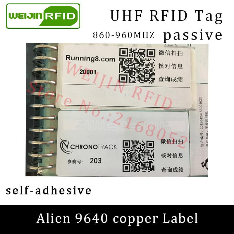 Initialization Write code UHF RFID tag sticker Alien 9640 printable label 915mhzEPCC1G2 6Csmart adhesive passive RFID tags label
Initialization Write code UHF RFID tag sticker Alien 9640 printable label 915mhzEPCC1G2 6Csmart adhesive passive RFID tags label