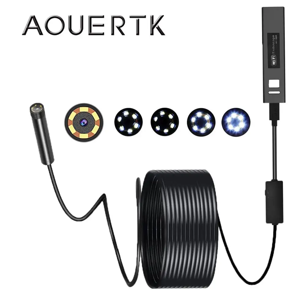 AOUERTK 2MP WIFI Hard Wire Endoscope Camera HD 1200P Waterproof Snake Tube Inspection Wireless Borescope Camera Android IOS
AOUERTK 2MP WIFI Hard Wire Endoscope Camera HD 1200P Waterproof Snake Tube Inspection Wireless Borescope Camera Android IOS