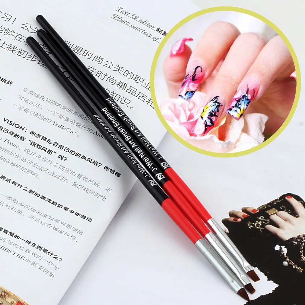 2018 New Hot Nail Art Equipment Hot Selling 3pcs Nail Art Drawing Painting Set Tool Brushes Design UV Gel Acrylic Brush Pen
2018 New Hot Nail Art Equipment Hot Selling 3pcs Nail Art Drawing Painting Set Tool Brushes Design UV Gel Acrylic Brush Pen