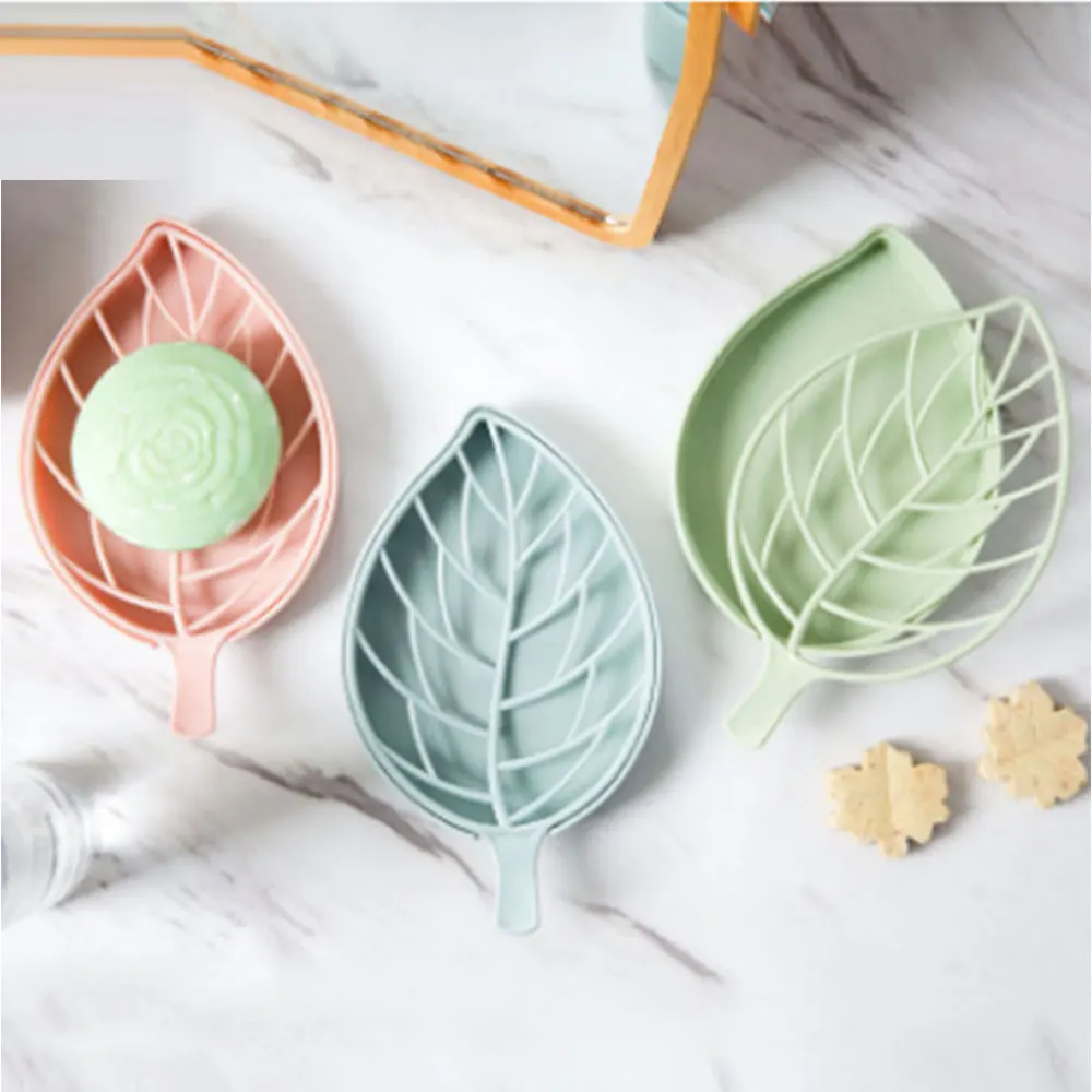 Leaf shape soap holder Non slip soap box Toilet shower tray draining rack bathroom gadgets soap dish soap tray holder
Leaf shape soap holder Non slip soap box Toilet shower tray draining rack bathroom gadgets soap dish soap tray holder