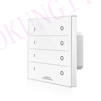 85-265VAC 4 Zone 2.4G Brightness Touch Panel Remote Control T16 dimmer single color DMX512 master panel RF2.4G remote control
85-265VAC 4 Zone 2.4G Brightness Touch Panel Remote Control T16 dimmer single color DMX512 master panel RF2.4G remote control